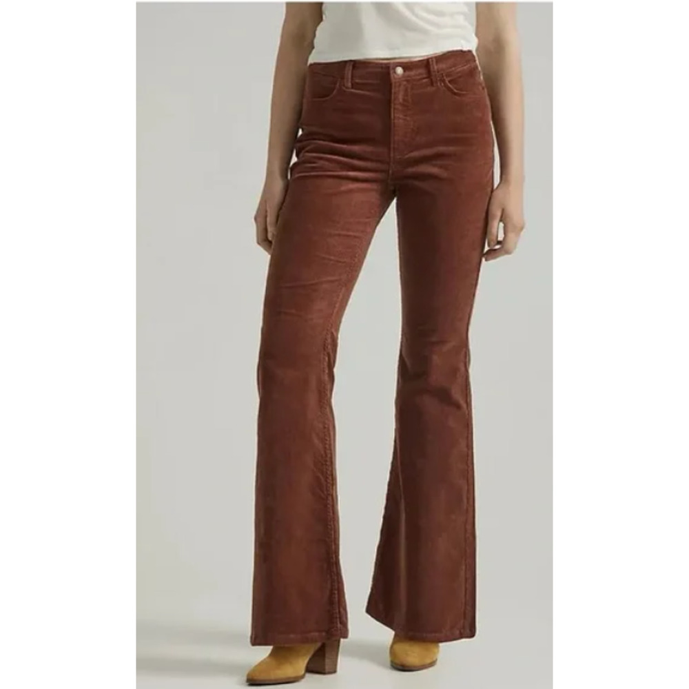 NEW Wrangler 12 High Rise Fierce Flare Dark Brown Western Boho Cowgirl Hippie